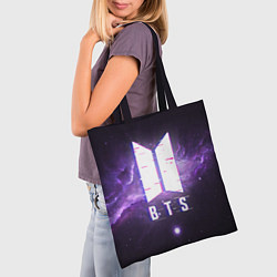 Сумка-шопер BTS: Violet Space, цвет: 3D-принт — фото 2
