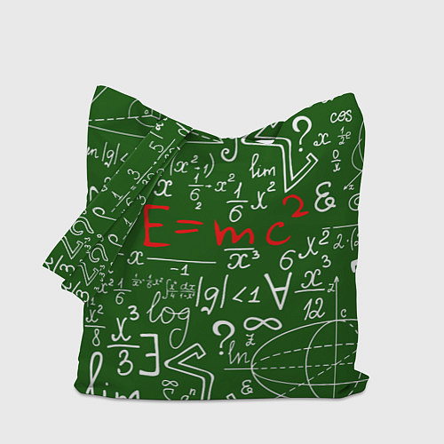 Сумка-шоппер E=mc2: Green Style / 3D-принт – фото 1