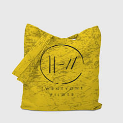 Сумка-шопер 21 Pilots: Yellow Grunge, цвет: 3D-принт