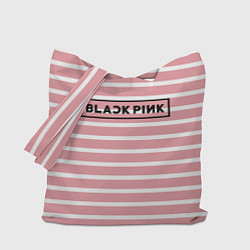 Сумка-шоппер Black Pink: Striped Geometry