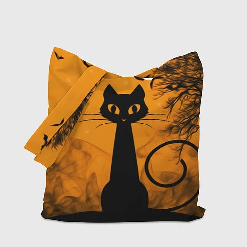 Сумка-шоппер Halloween Cat / 3D-принт – фото 1