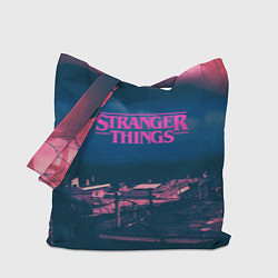 Сумка-шопер Stranger Things: Pink Heaven, цвет: 3D-принт