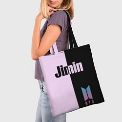 Сумка-шопер BTS Jimin, цвет: 3D-принт — фото 2