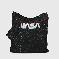 Сумка-шопер NASA: Space Glitch, цвет: 3D-принт