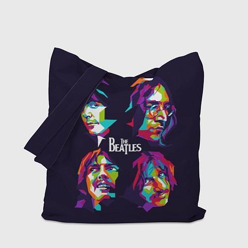 Сумка-шоппер The Beatles: Art Faces / 3D-принт – фото 1