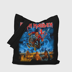 Сумка-шопер Iron Maiden: Great Britain Warriors, цвет: 3D-принт