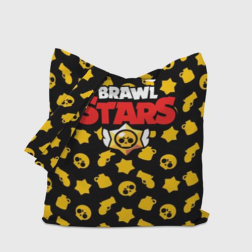 Сумка-шоппер Brawl Stars: Yellow Style / 3D-принт – фото 1