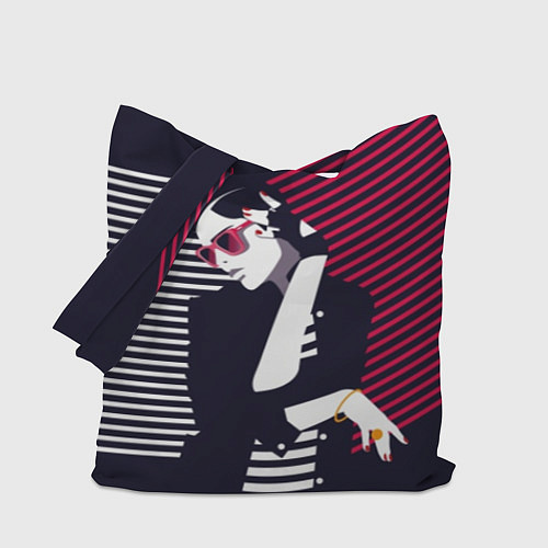 Сумка-шоппер Стильная женщина - поп арт / 3D-принт – фото 1