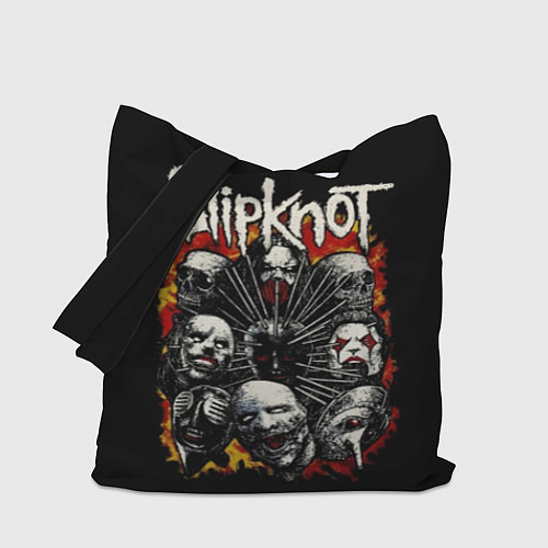 Сумка-шоппер Slipknot: Faces / 3D-принт – фото 1
