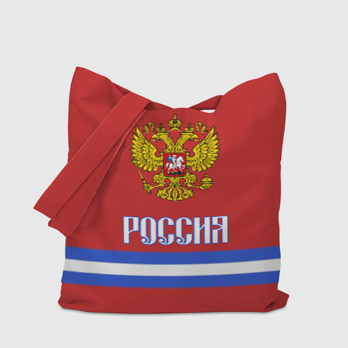Сумка-шоппер Хоккей: Россия / 3D-принт – фото 1