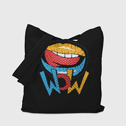 Сумка-шоппер Wow - lips with tongue