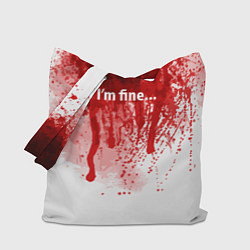 Сумка-шоппер Im fine halloween