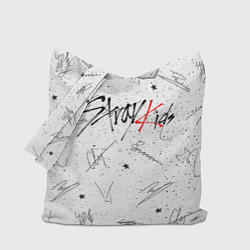 Сумка-шопер STRAY KIDS АВТОГРАФЫ, цвет: 3D-принт