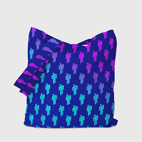 Сумка-шоппер Billie Eilish: Violet Pattern / 3D-принт – фото 1