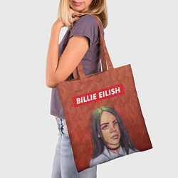 Сумка-шопер Billie Eilish, цвет: 3D-принт — фото 2