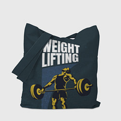 Сумка-шопер Wheight lifting, цвет: 3D-принт