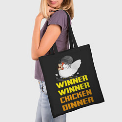Сумка-шопер Winner Chicken Dinner, цвет: 3D-принт — фото 2