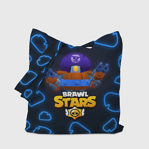 Сумка-шоппер Brawl Stars Darryl / 3D-принт – фото 1