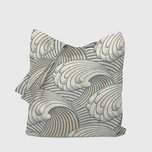 Сумка-шоппер Арт волны / 3D-принт – фото 1