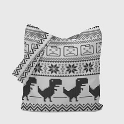 Сумка-шоппер Свитер с T-rex'ами