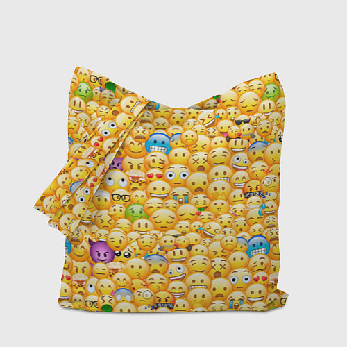 Сумка-шоппер Смайлики Emoji / 3D-принт – фото 1