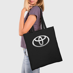 Сумка-шопер Toyota carbon, цвет: 3D-принт — фото 2