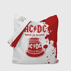 Сумка-шопер ACDC Back in Black, цвет: 3D-принт