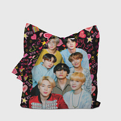 Сумка-шоппер I Love BTS
