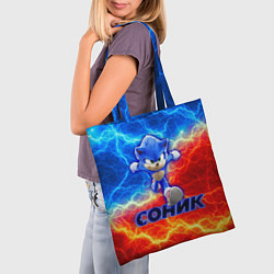 Сумка-шопер СОНИК, цвет: 3D-принт — фото 2