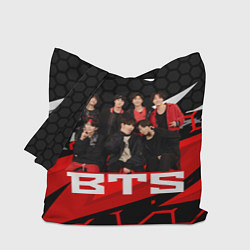 Сумка-шопер BTS, цвет: 3D-принт