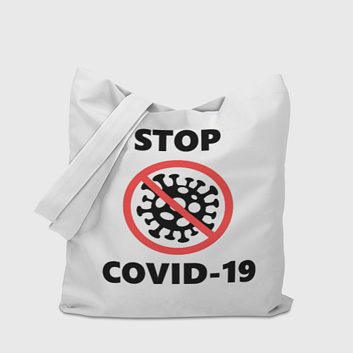 Сумка-шоппер STOP COVID-19 / 3D-принт – фото 1