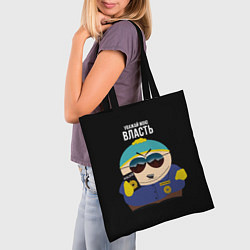 Сумка-шопер South Park Картман полицейский, цвет: 3D-принт — фото 2