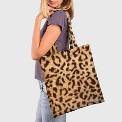 Сумка-шопер Леопард, цвет: 3D-принт — фото 2