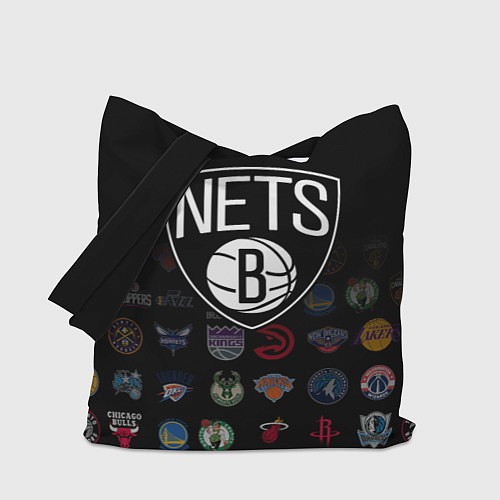Сумка-шоппер Brooklyn Nets 1 / 3D-принт – фото 1