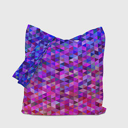 Сумка-шоппер Треугольники мозаика пиксели