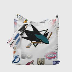 Сумка-шоппер San Jose Sharks NHL teams pattern