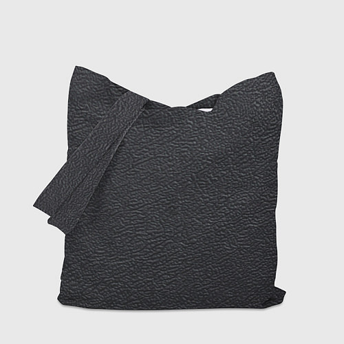 Сумка-шоппер Текстура черная кожа рельеф / 3D-принт – фото 1