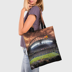 Сумка-шопер FC BARCELONA, цвет: 3D-принт — фото 2