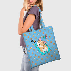 Сумка-шопер КОРГИ, цвет: 3D-принт — фото 2