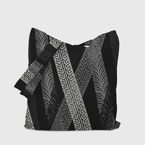 Сумка-шоппер Следы шин / 3D-принт – фото 1