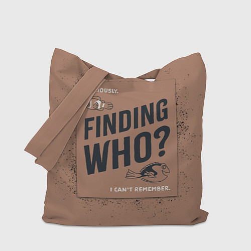 Сумка-шоппер Finding Who? / 3D-принт – фото 1