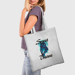 Сумка-шопер Сова, цвет: 3D-принт — фото 2