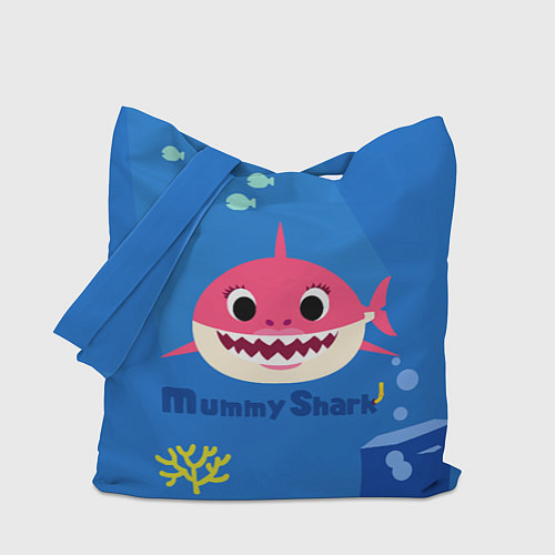 Сумка-шоппер Mummy shark / 3D-принт – фото 1