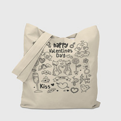 Сумка-шоппер Happy Valentines day