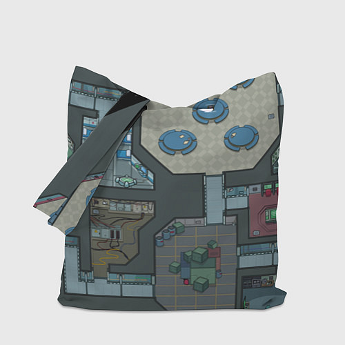 Сумка-шоппер AMONG US - КАРТА / 3D-принт – фото 1