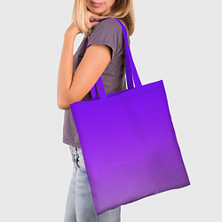 Сумка-шопер Фиолетовый космос, цвет: 3D-принт — фото 2