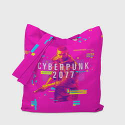 Сумка-шопер Cyberpunk 2077, цвет: 3D-принт