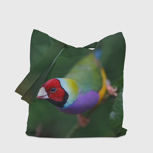 Сумка-шоппер Яркая птичка попугай / 3D-принт – фото 1