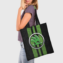Сумка-шопер Skoda Green Logo Z, цвет: 3D-принт — фото 2