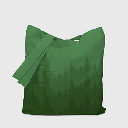 Сумка-шопер Зеленый Лес, цвет: 3D-принт